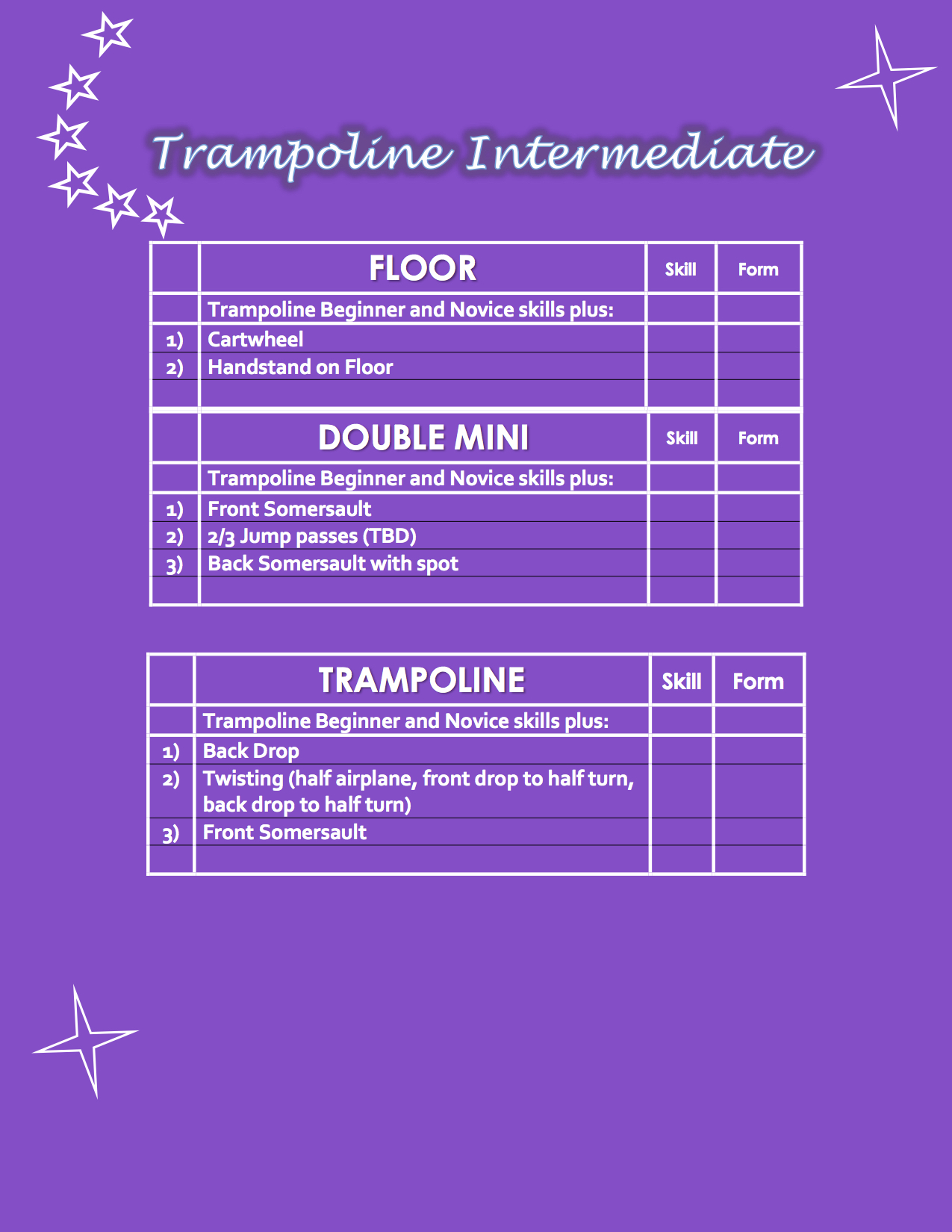 Trampoline Intermediate